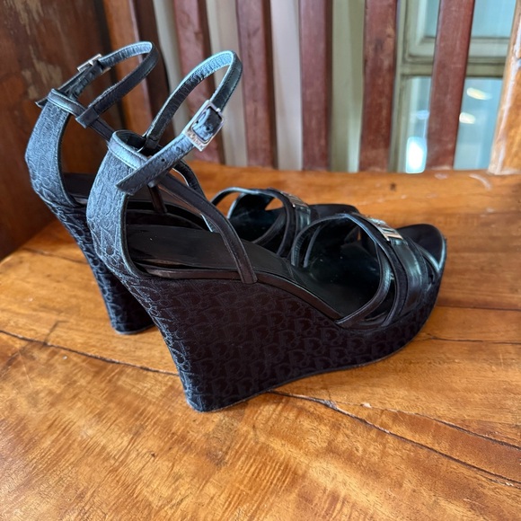 Christian Dior Diorissimo Oblique Platform Wedge Heels – Galliano Era – EU 37.5 - Picture 6 of 16